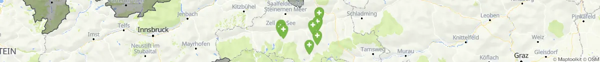 Kartenansicht für Apotheken-Notdienste in der Nähe von Lend (Zell am See, Salzburg)